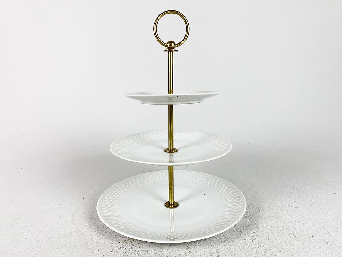 Foto White Porcelain Plate Etagére h34