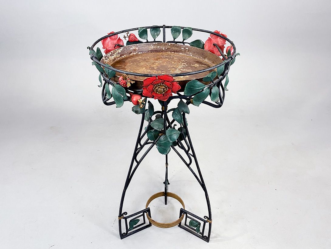 Foto Huge Art Nouveau Plant Stand Berlin 1900 h116x63