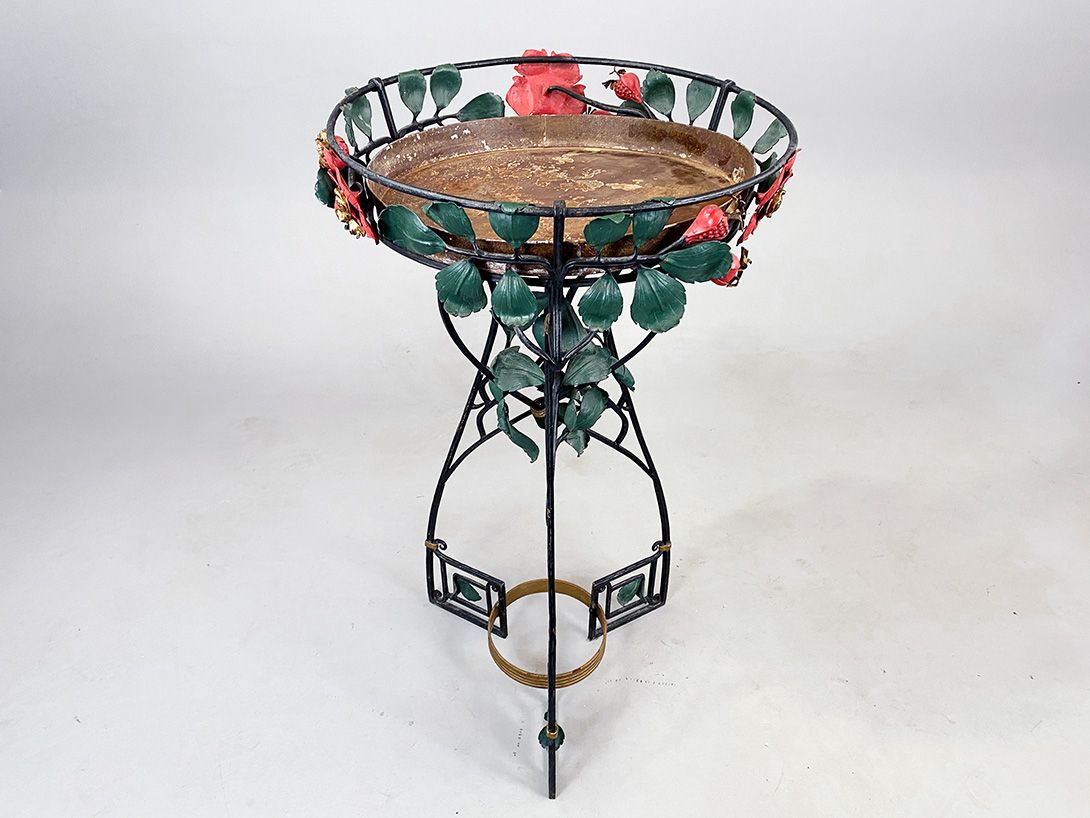 Foto Huge Art Nouveau Plant Stand Berlin 1900 h116x63