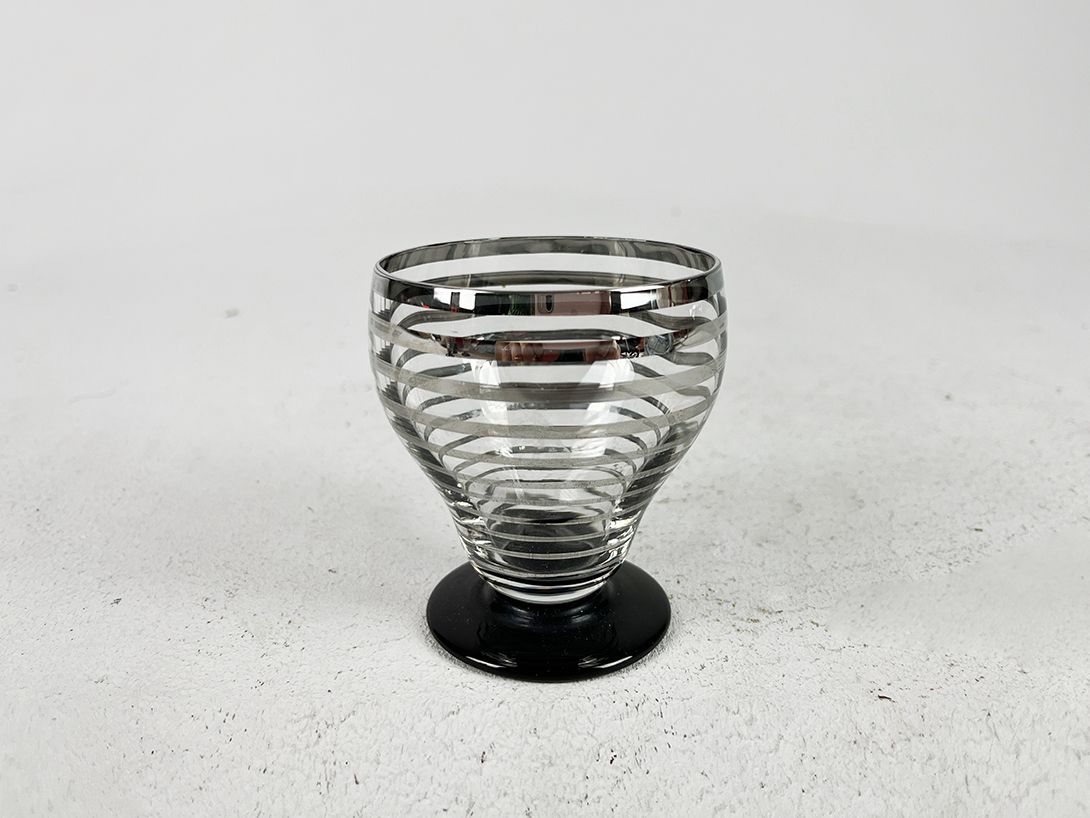 Foto Silver Striped Shot Glass h8x8