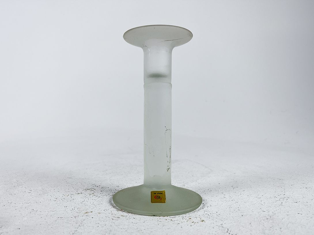 Foto Matte Glass Candle Holder la vida h17x9x7