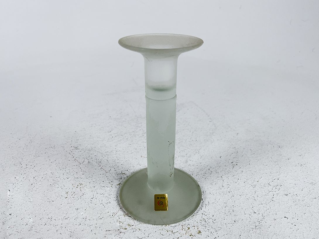 Foto Matte Glass Candle Holder la vida h17x9x7