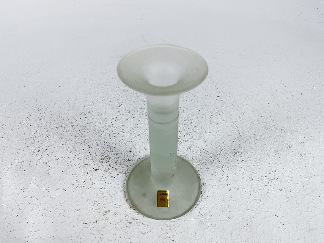 Foto Matte Glass Candle Holder la vida h17x9x7