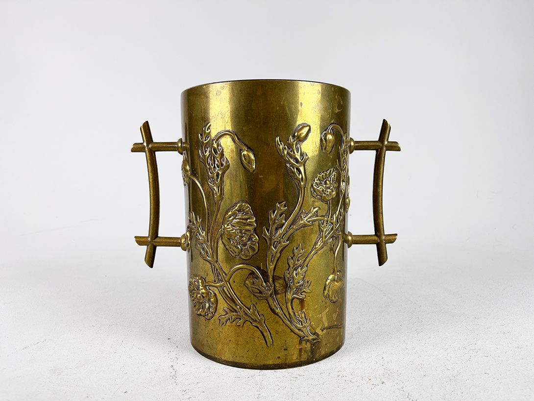 Foto Flower Ornated Brass Vase h24x26x17