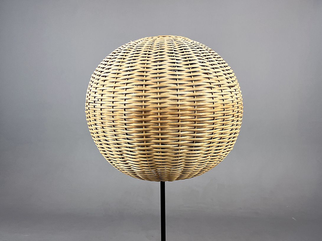 Foto Wicker Ball Floor Lamp h120