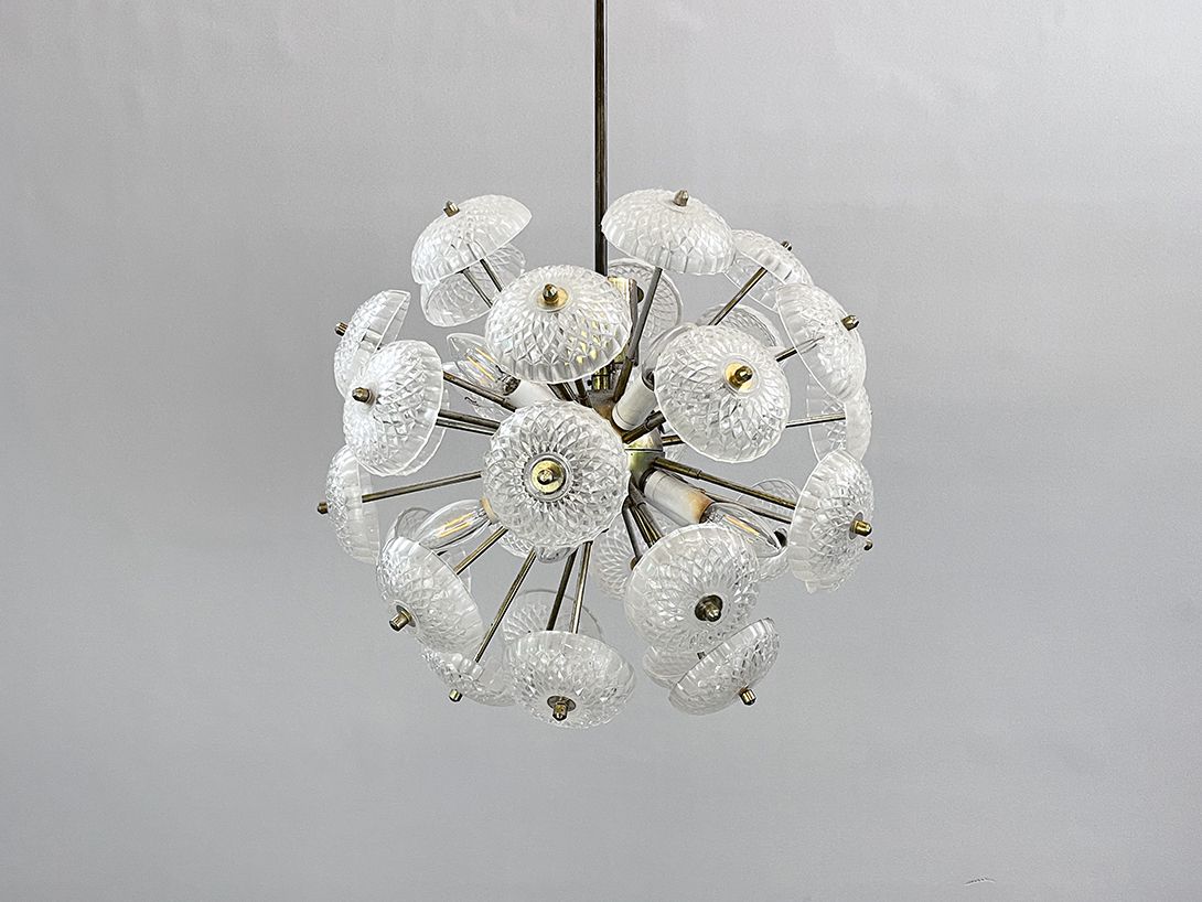 Foto Sputnik Pendant Lamp with Glass Patterns h90x45