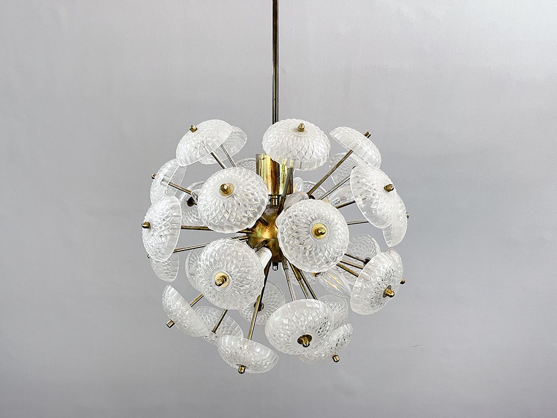 Foto Sputnik Pendant Lamp with Glass Patterns h90x45
