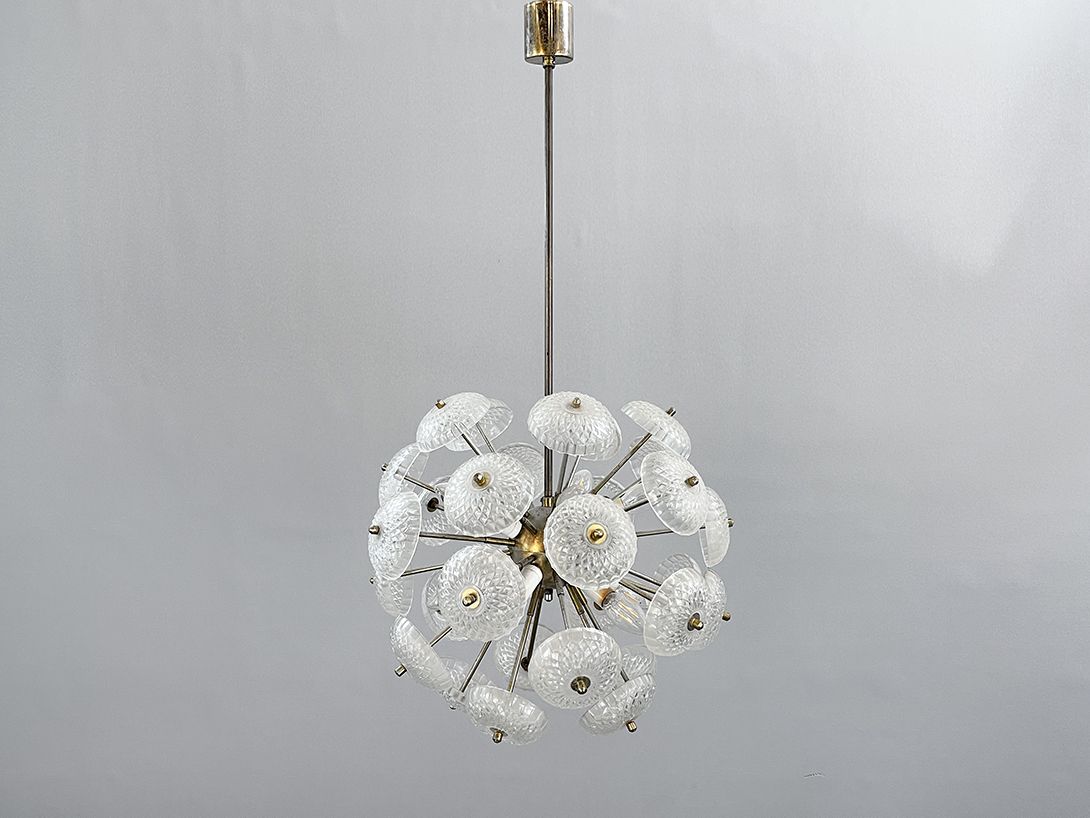 Foto Sputnik Pendant Lamp with Glass Patterns h90x45