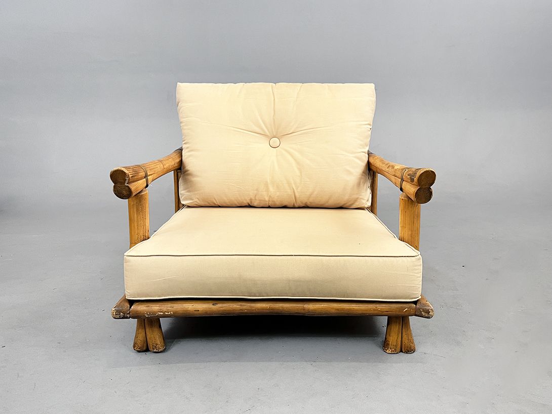 Foto Ritts Bamboo Super Low Lounge Chair with Backrolls h58