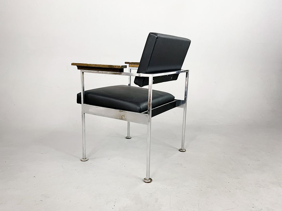 Foto Nelson Paddle Chair Black Leather h80