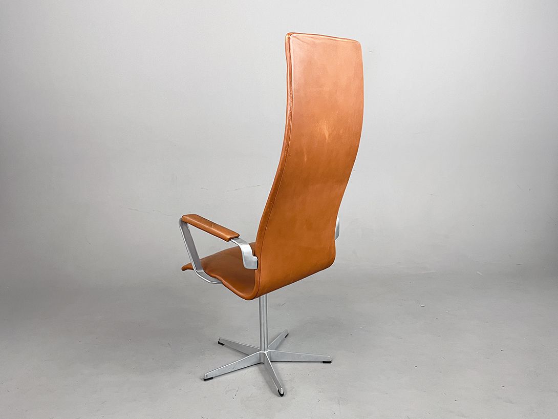 Foto Cognac High Back Office Chair by Fritz Hansen h127