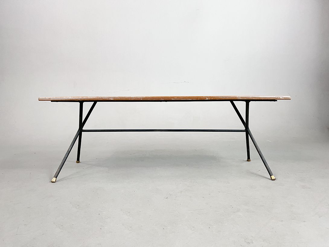 Foto Modern but Rustic Wooden Bench h43x120x40