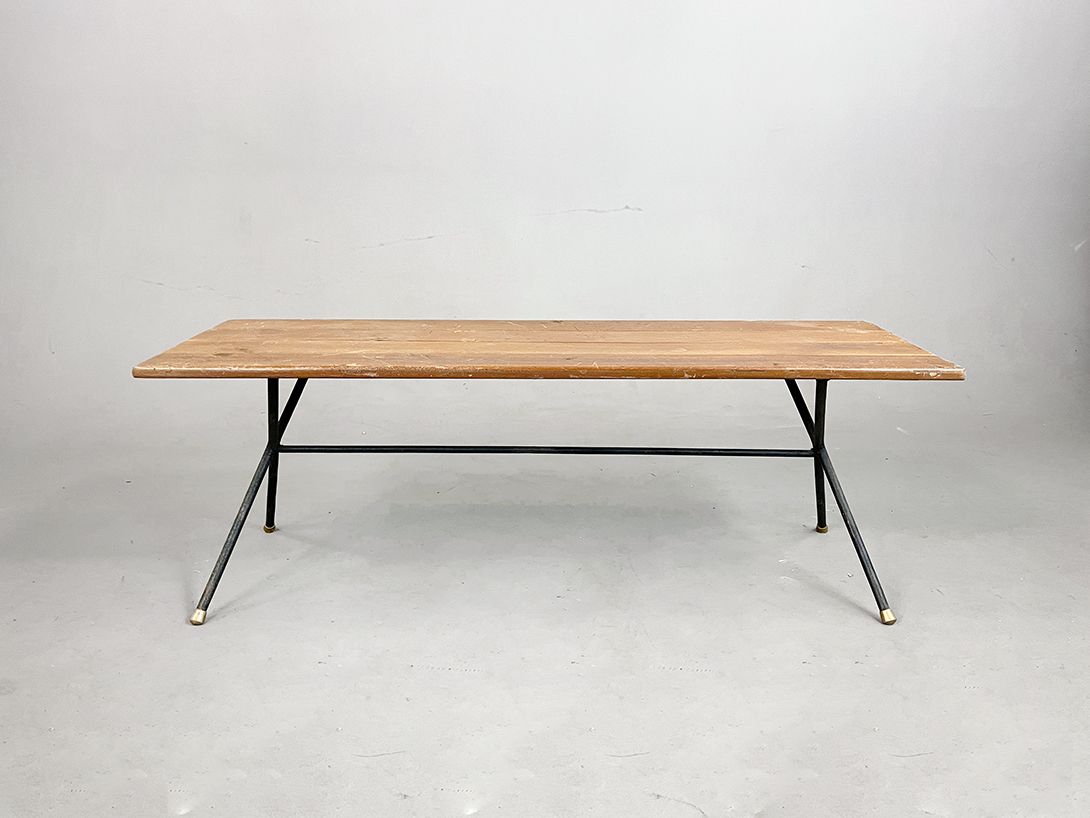 Foto Modern but Rustic Wooden Bench h43x120x40