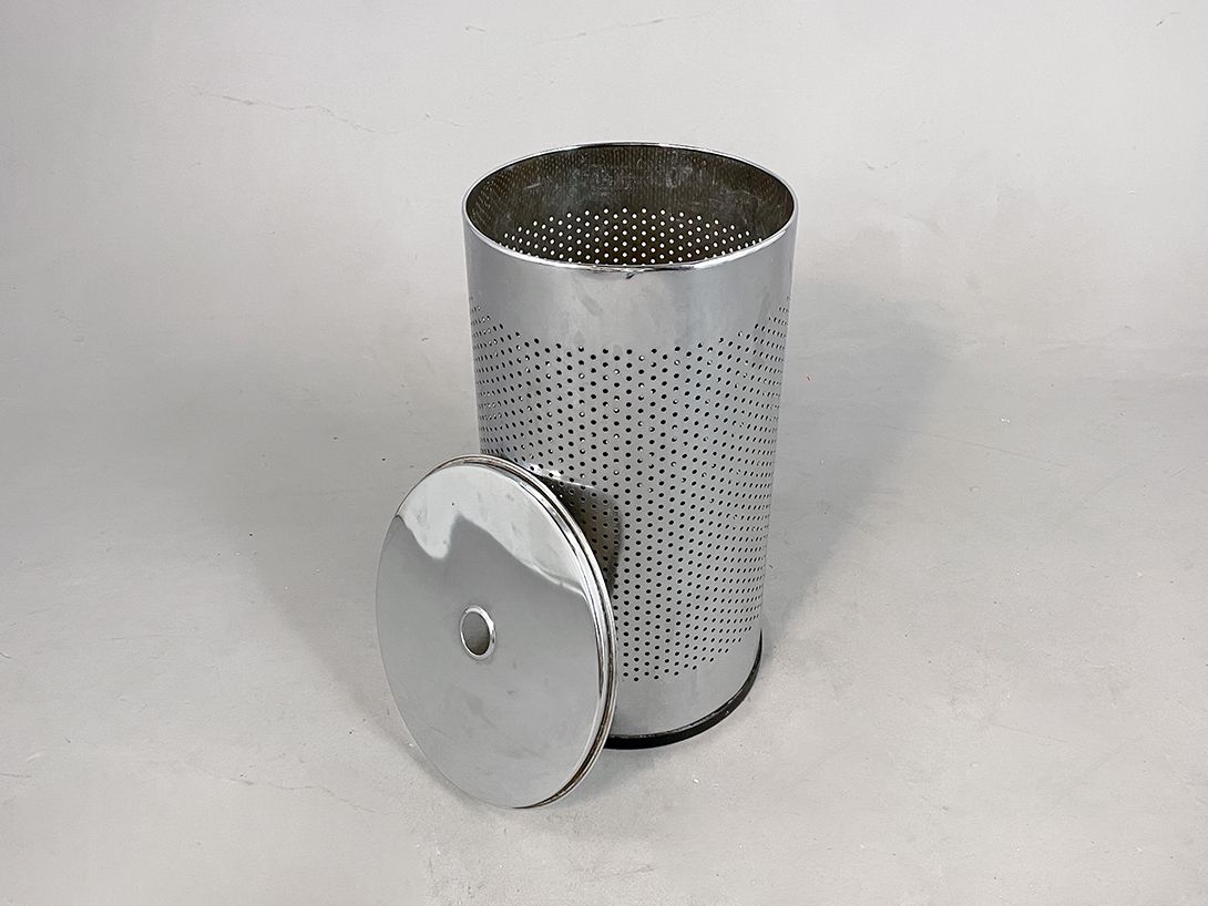 Foto Chrome bin with lid h59x37