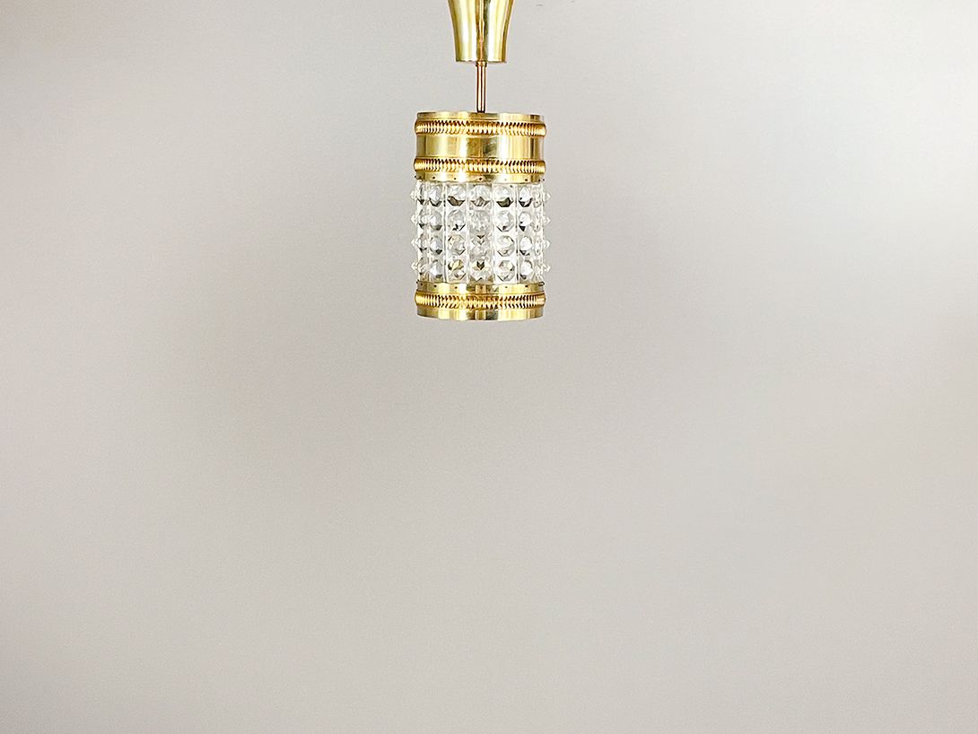 Foto Turn of the Century Pendant Crystal Lantern Lamp h36