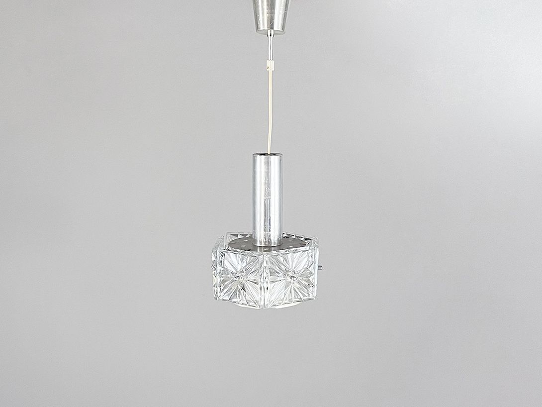 Foto Kinkeldey Space-Age Pendant Lamp 1970s h26