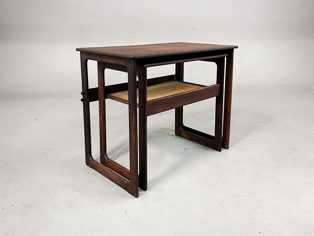 Foto Nesting Table with Rattan Storage Space h52
