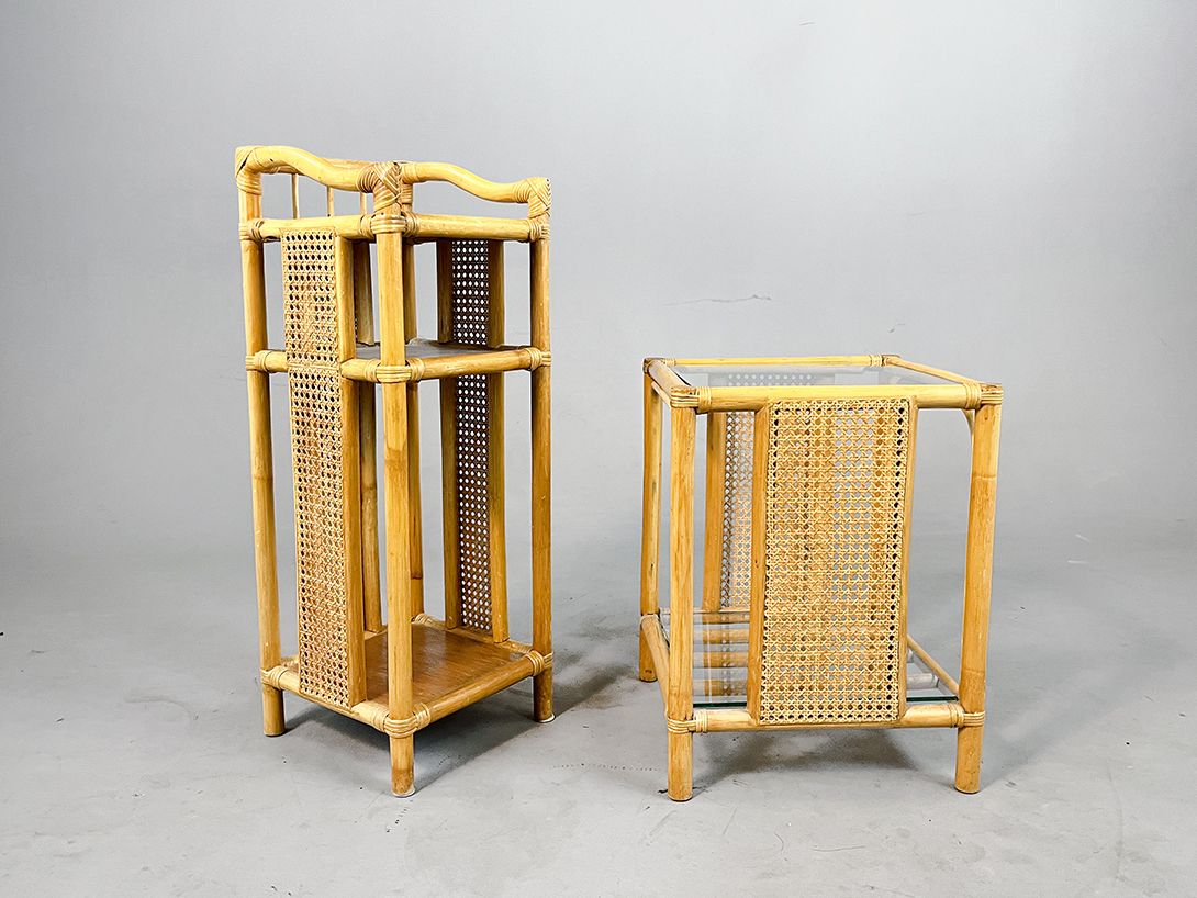 Foto Bamboo Side Shelf Philippines h84x31x31