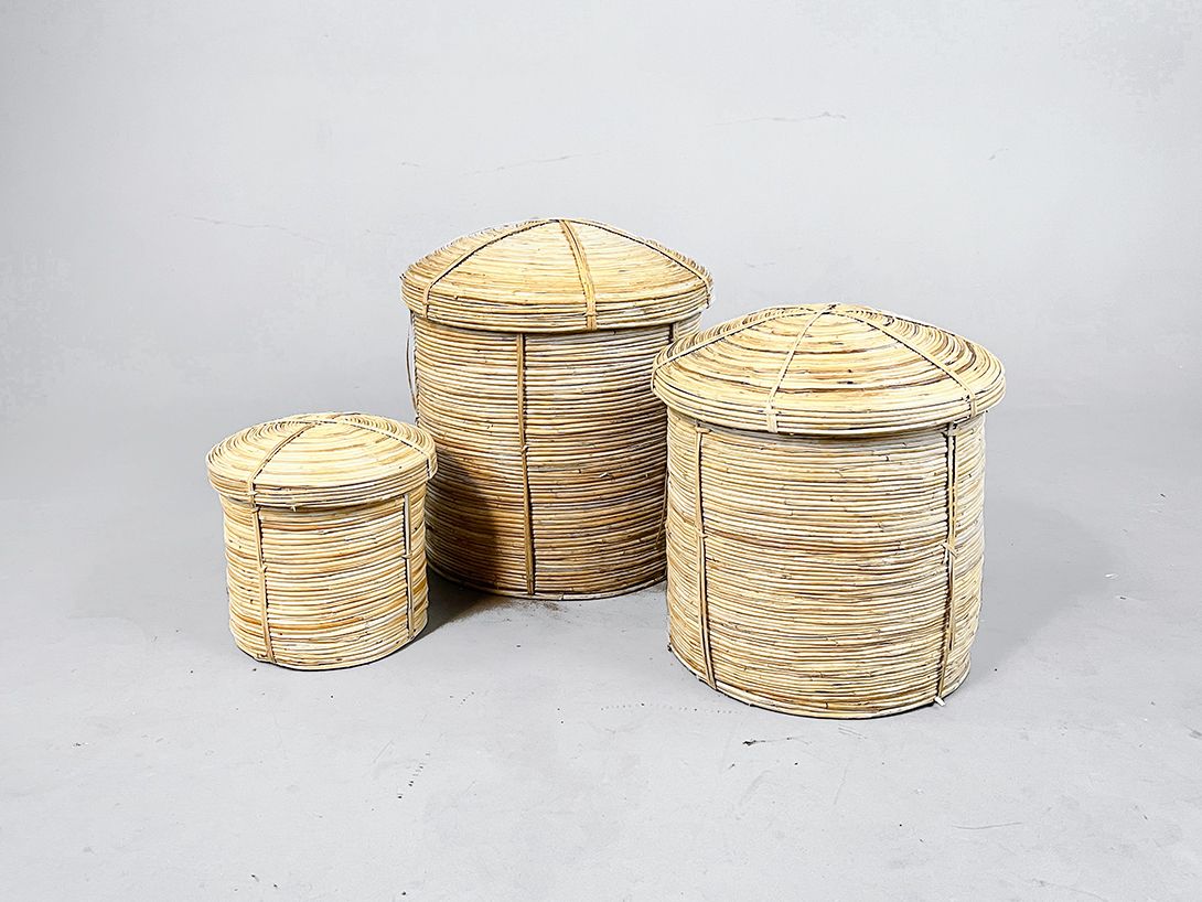 Foto Set of three Wicker Boxes h47