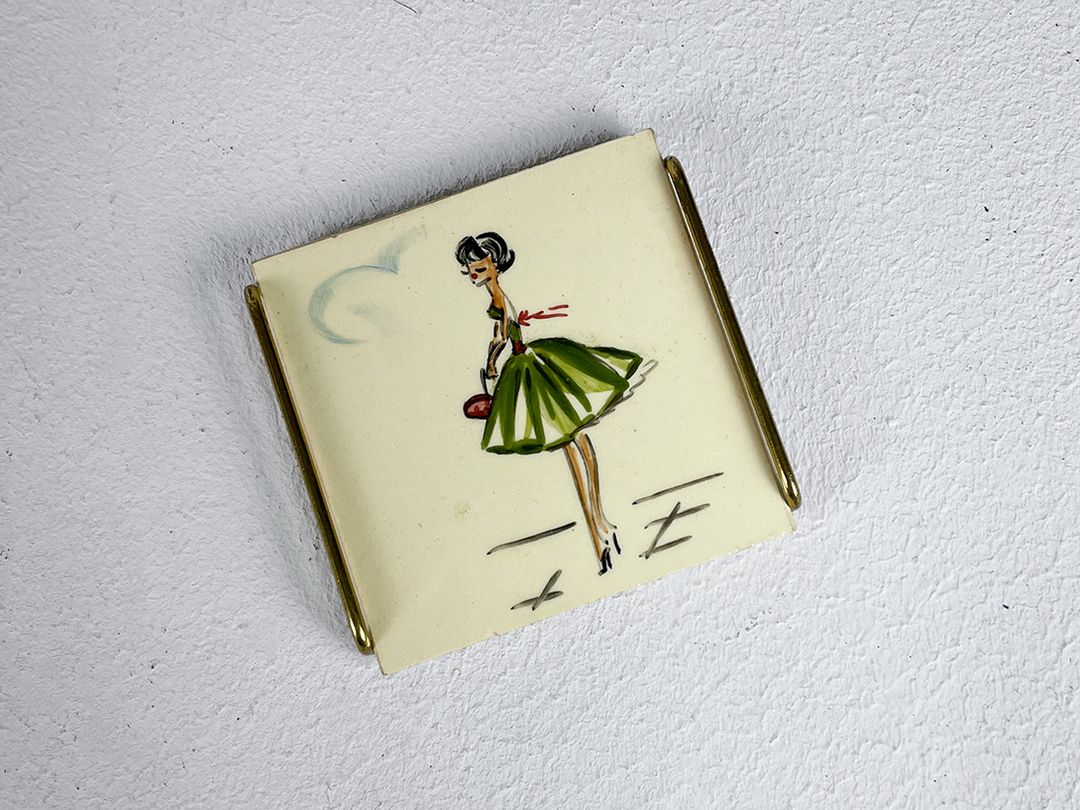 Foto Precious Ceramic Coaster with Brass Rim