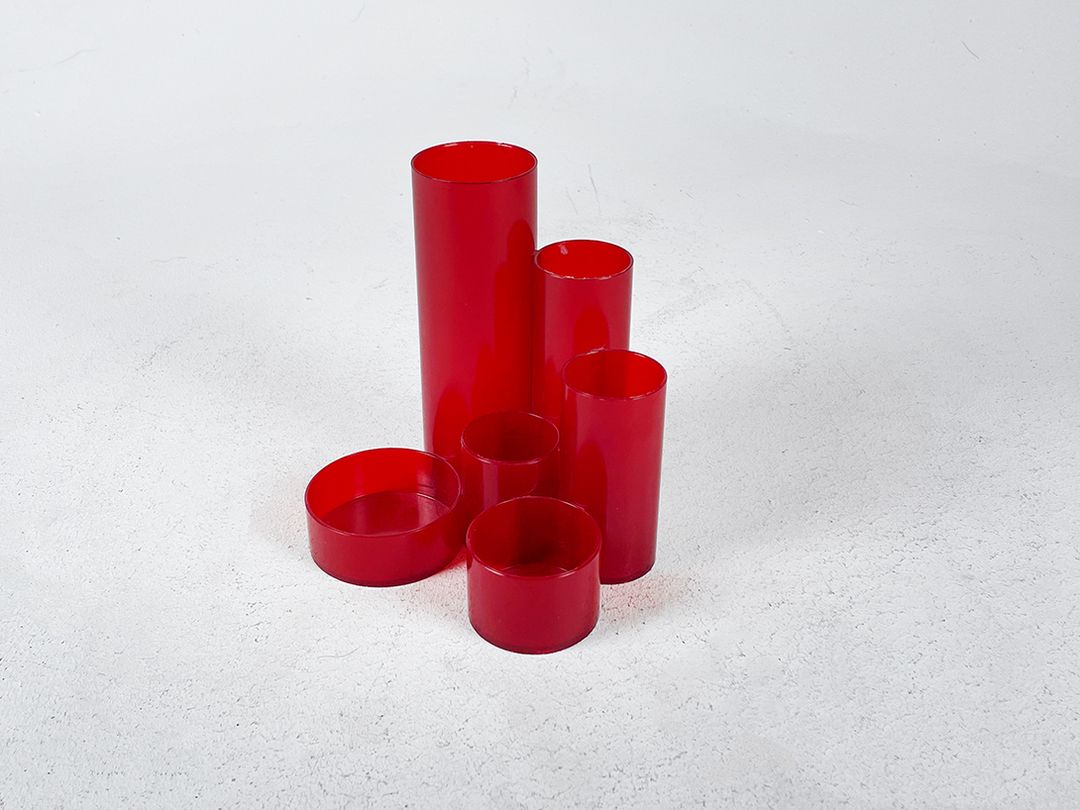Foto Red Plexi Organizer 1970s h15