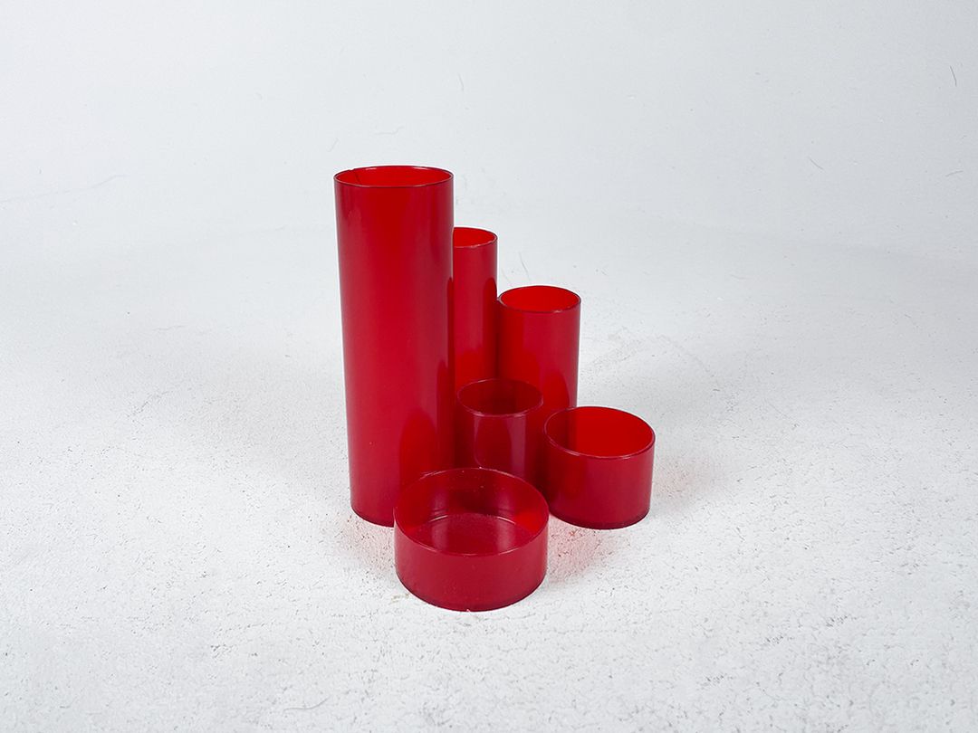 Foto Red Plexi Organizer 1970s h15