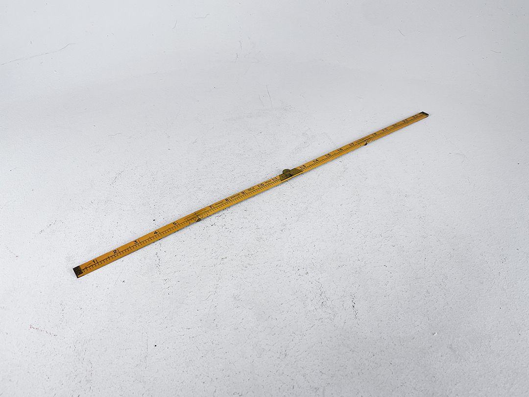 Foto Yellow Foldable English Inch Ruler 60cm