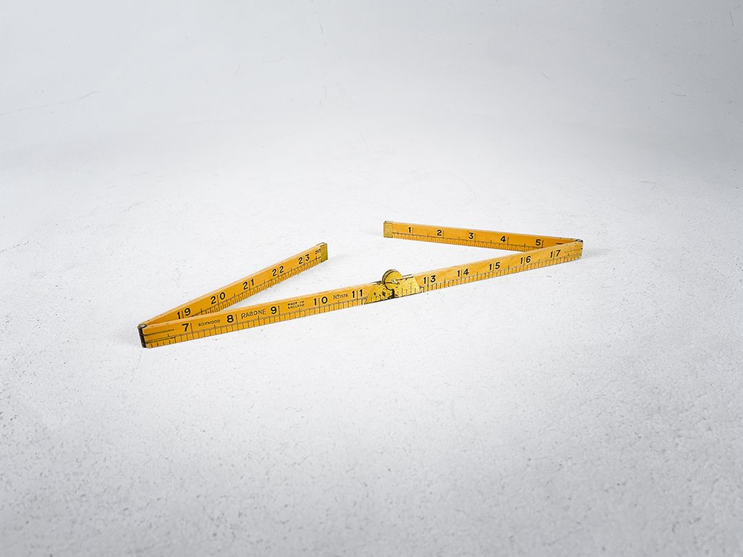 Foto Yellow Foldable English Inch Ruler 60cm