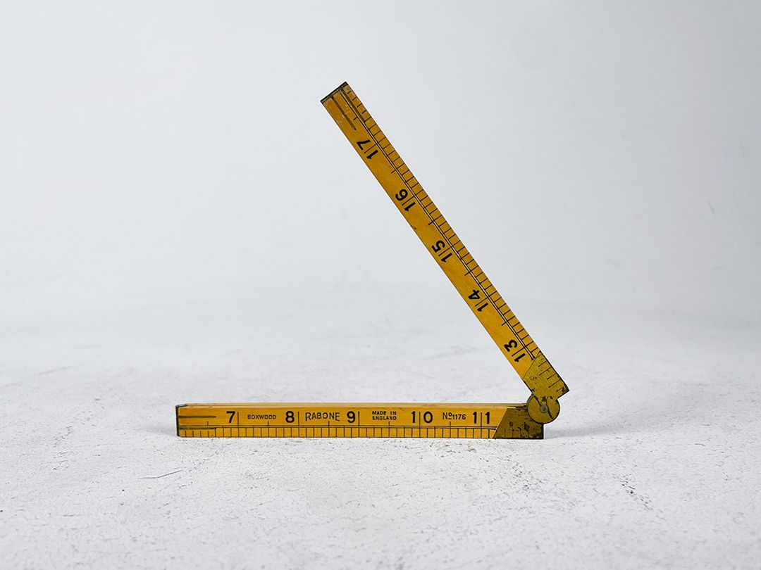 Foto Yellow Foldable English Inch Ruler 60cm