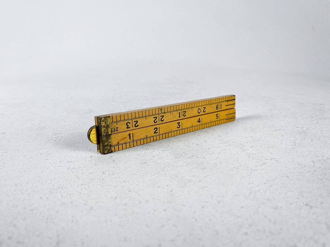 Foto Yellow Foldable English Inch Ruler 60cm