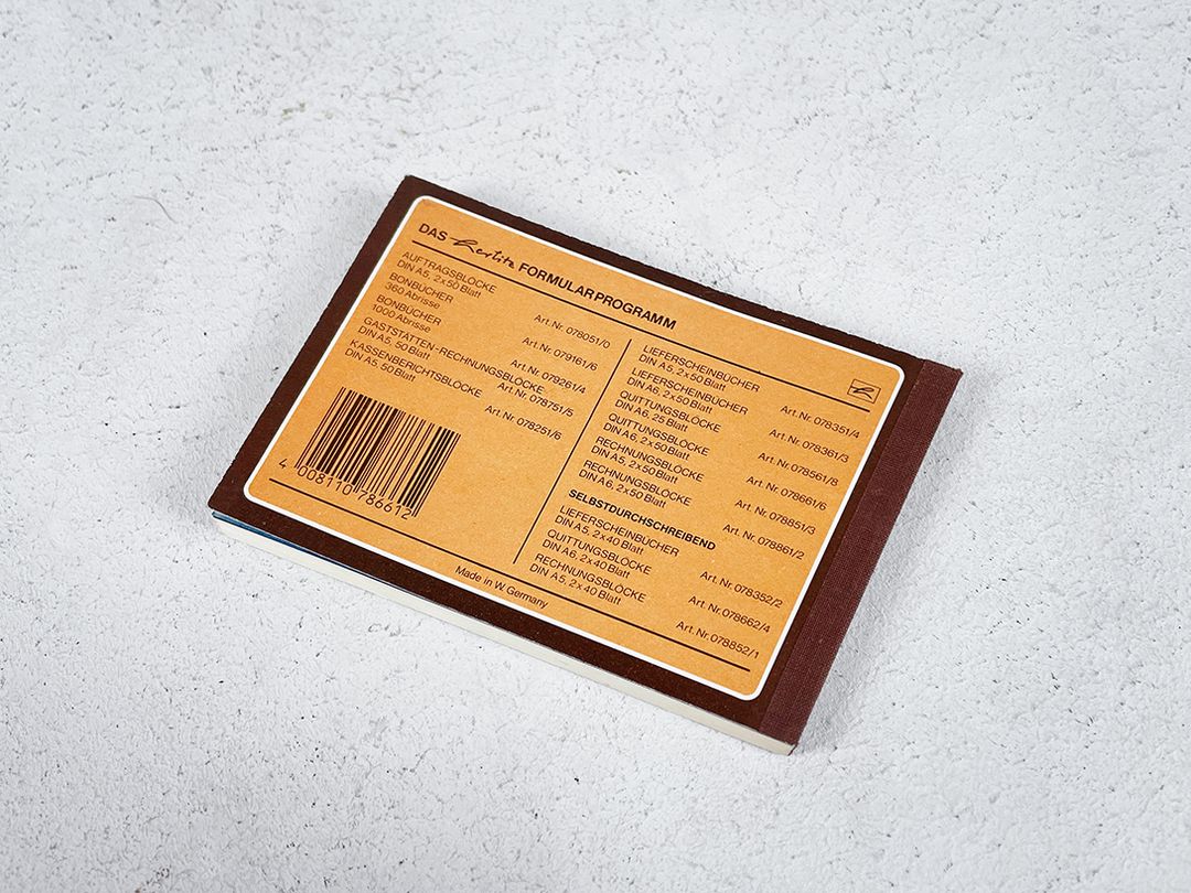 Foto West German Receipt Book h10 Decoration only!