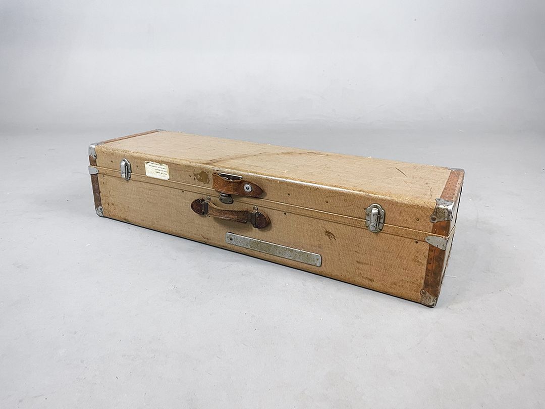 Foto Salesman Shoe Suitcase Beige with Special Velours Compartments, Germany 24x65x34