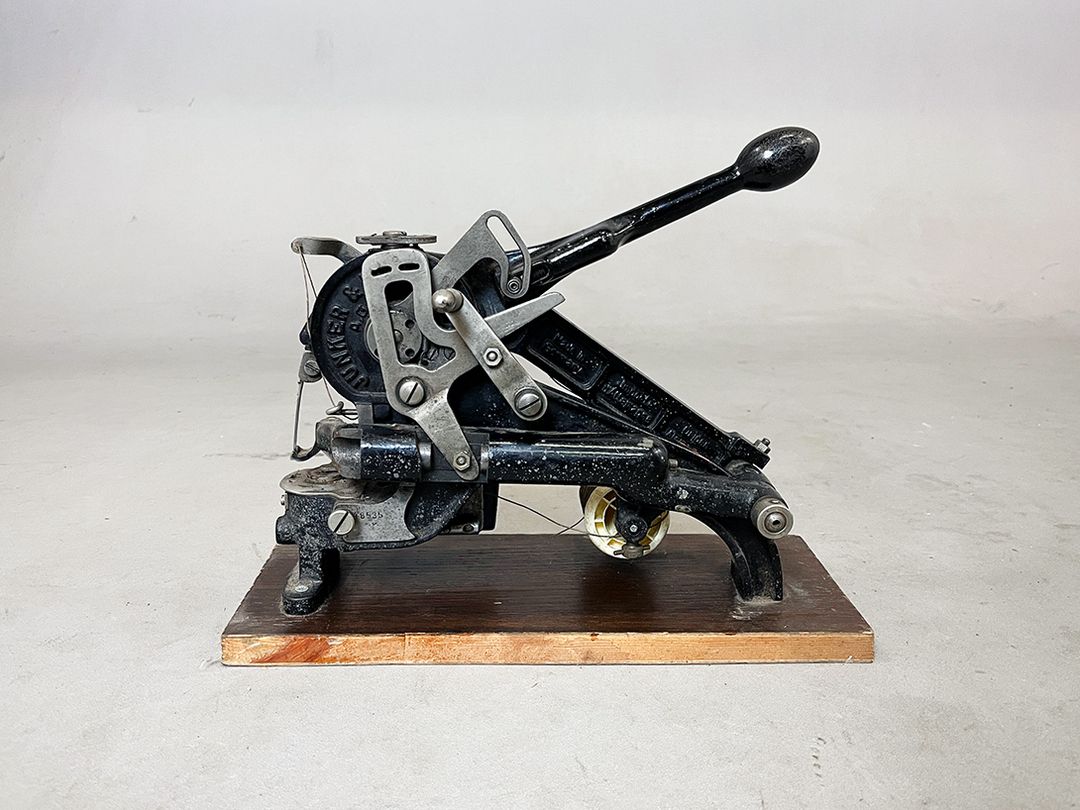 Foto Leather Sewing Machine Around 1900 Junker &#038; Ruh