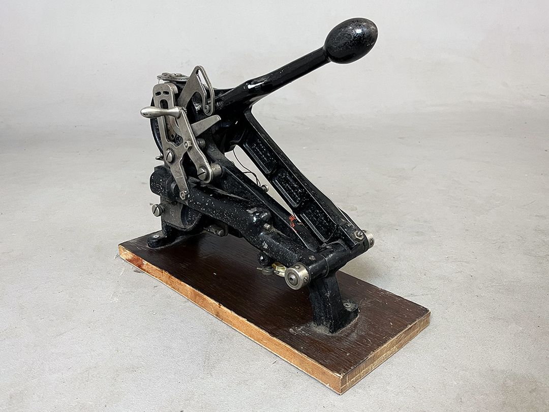 Foto Leather Sewing Machine Around 1900 Junker &#038; Ruh