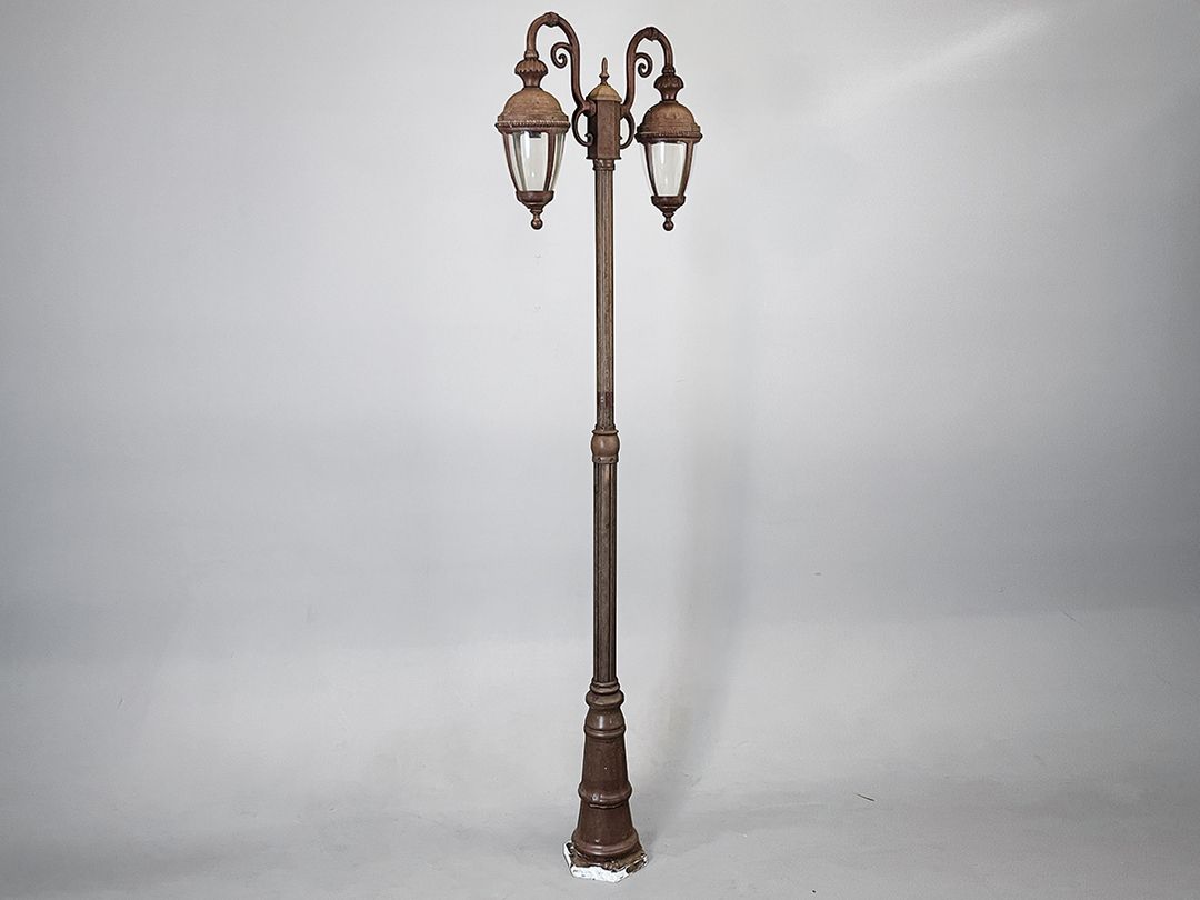 Foto Huge Two-Armed Street Lamp 1900 Paris h250