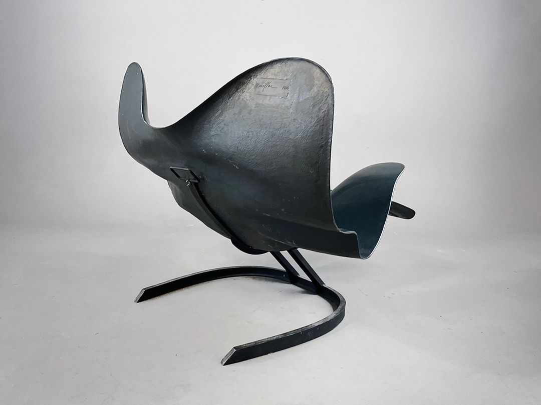 Foto Fauteil Éléphant or Rancillac Chair Limited Version Paris 1968