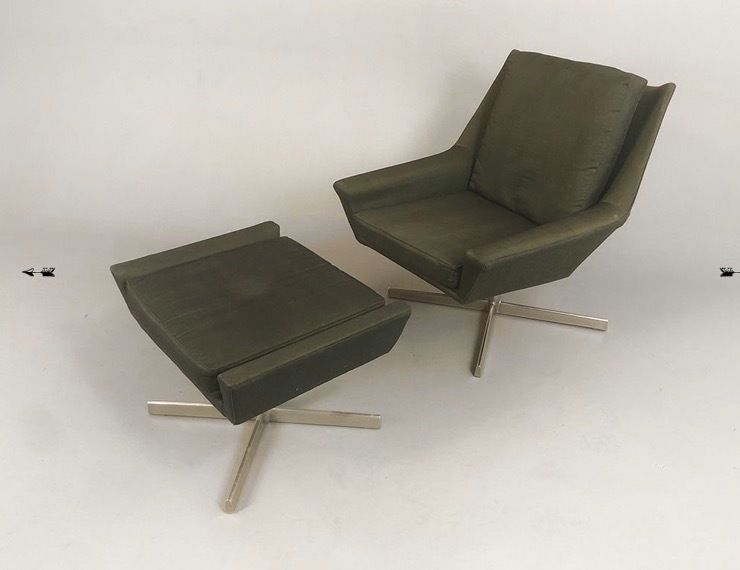 Foto Ottomane zu Wilhelm Knoll By Bert Lieber Swivel Lounge Chair 1961