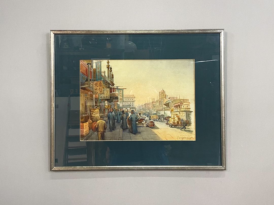 Foto Aquarell of Hong Kong, Turn of the Century h50x62 27A16