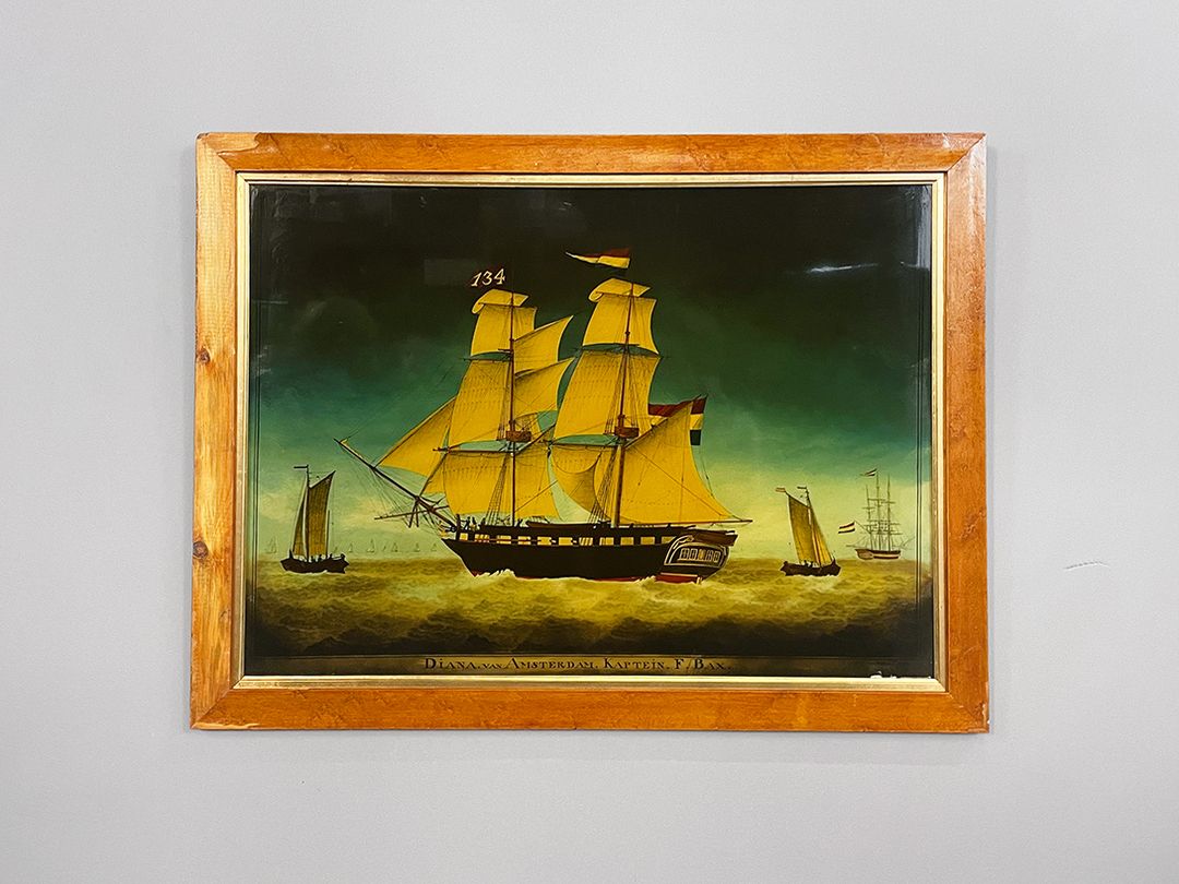 Foto Dutch Ship Two-Masted Frigate Diana van Amsterdam h63x83 Z19
