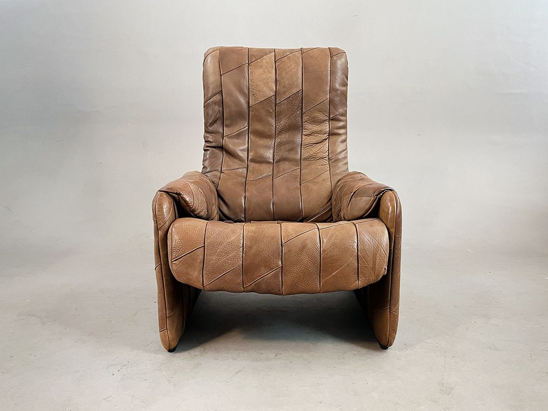 Foto Original De Sede Adjustable Lounger Armchair Leather Patchwork