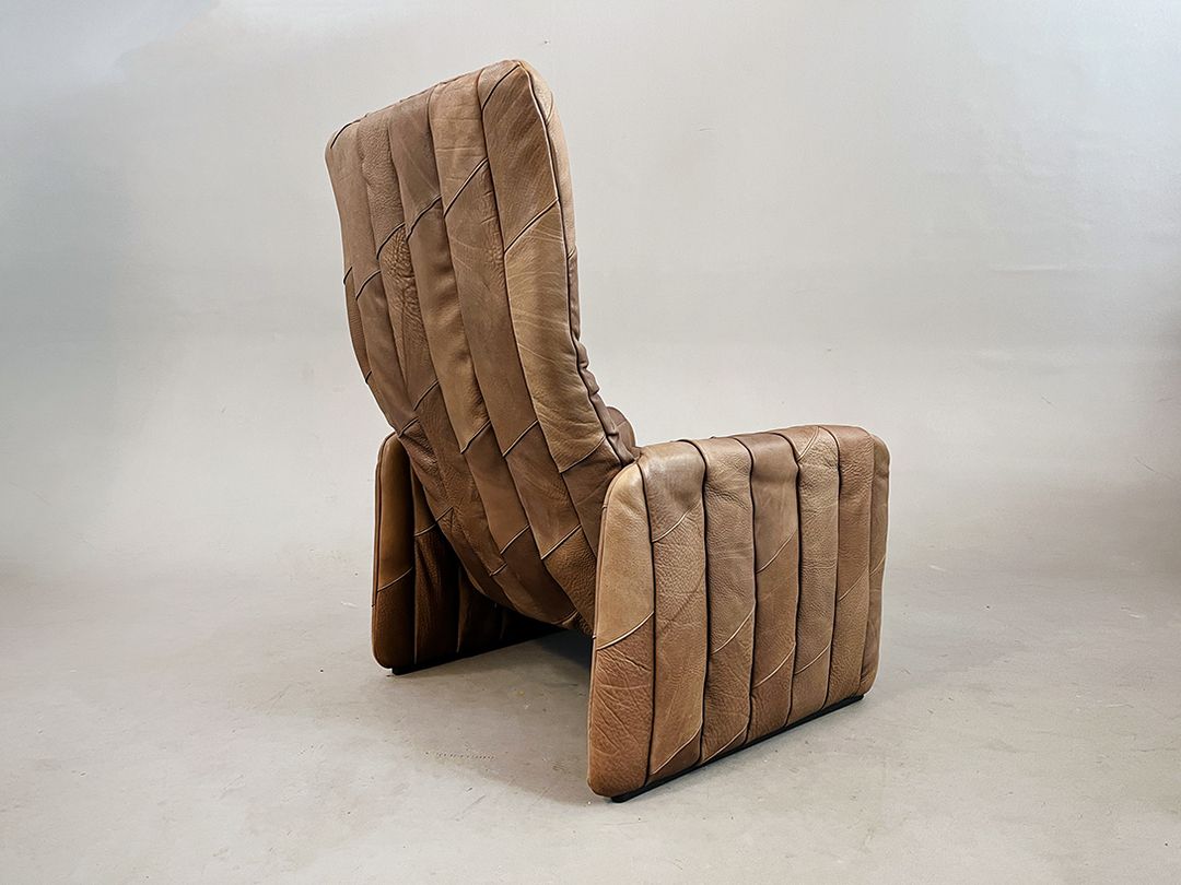 Foto Original De Sede Adjustable Lounger Armchair Leather Patchwork