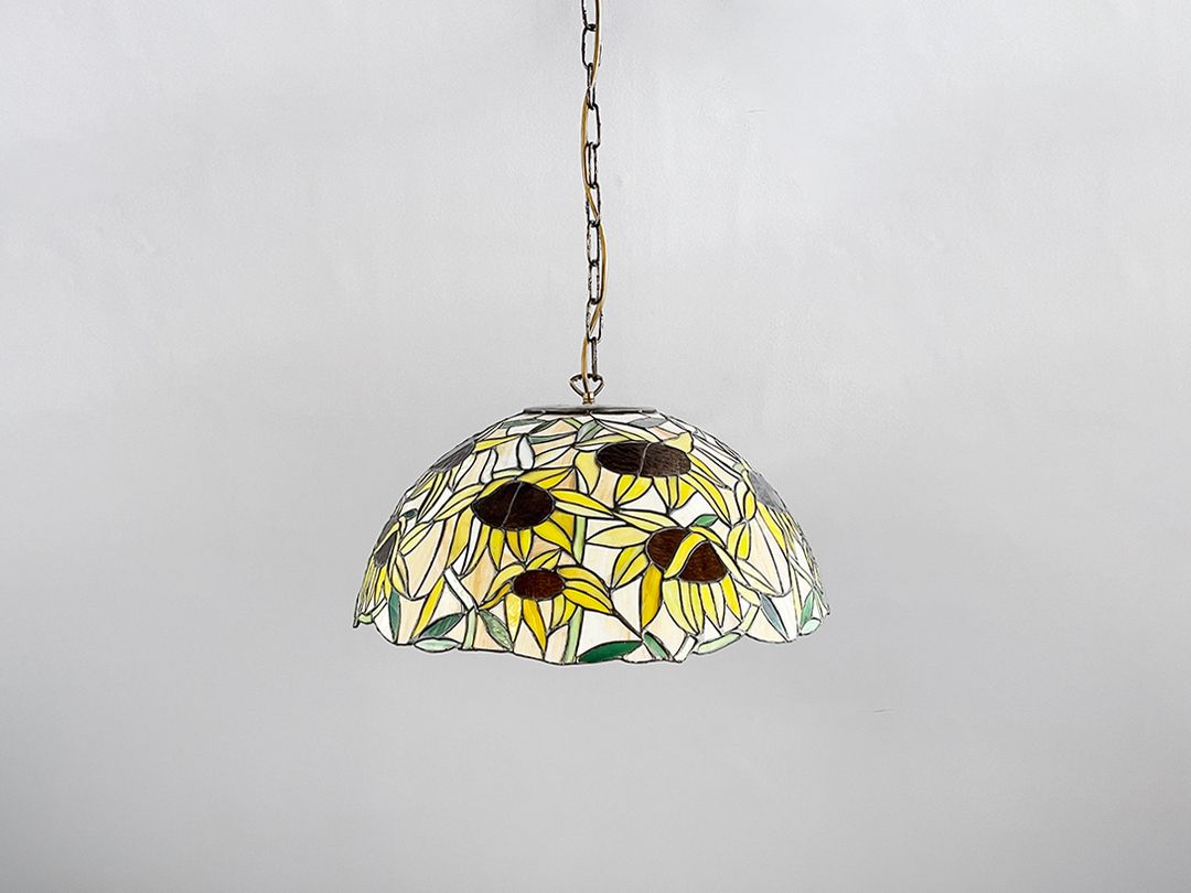 Foto Tiffany Pendant Lamp with Sunflower Pattern ø55