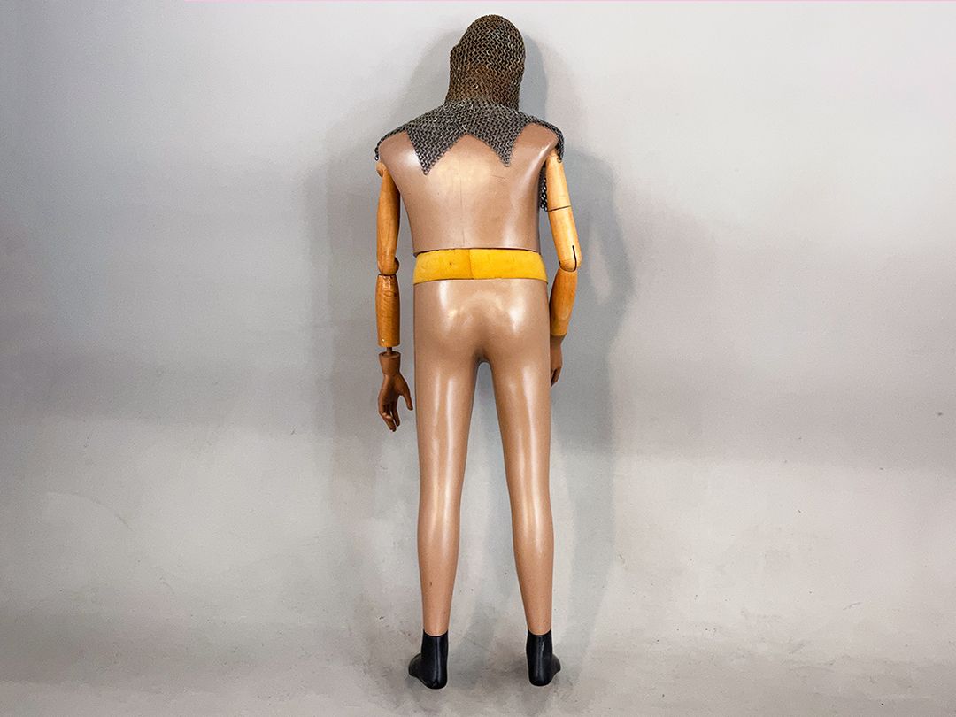 Foto Funny Middle Aged Mediterranean Man Mannequin Dummy h175
