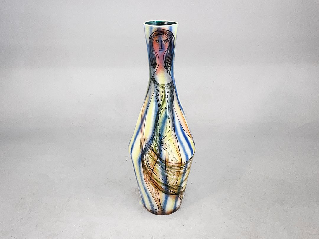 Foto Selfmade Handpainted Colorful Giant Vase h106
