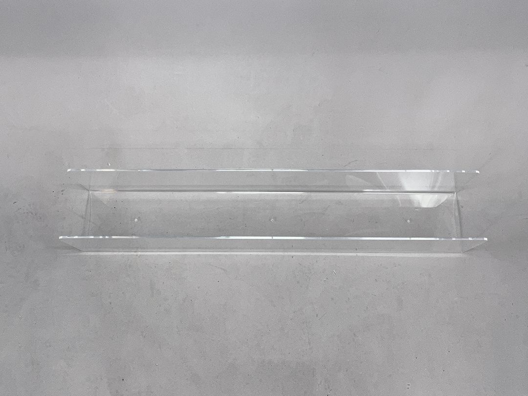 Foto Modern Transparent Acryl Glass Wall Shelf w150