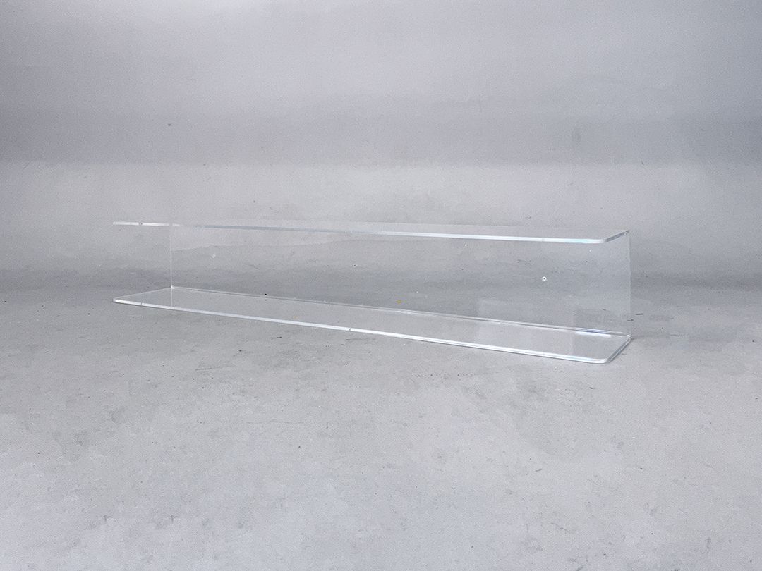 Foto Modern Transparent Acryl Glass Wall Shelf w150