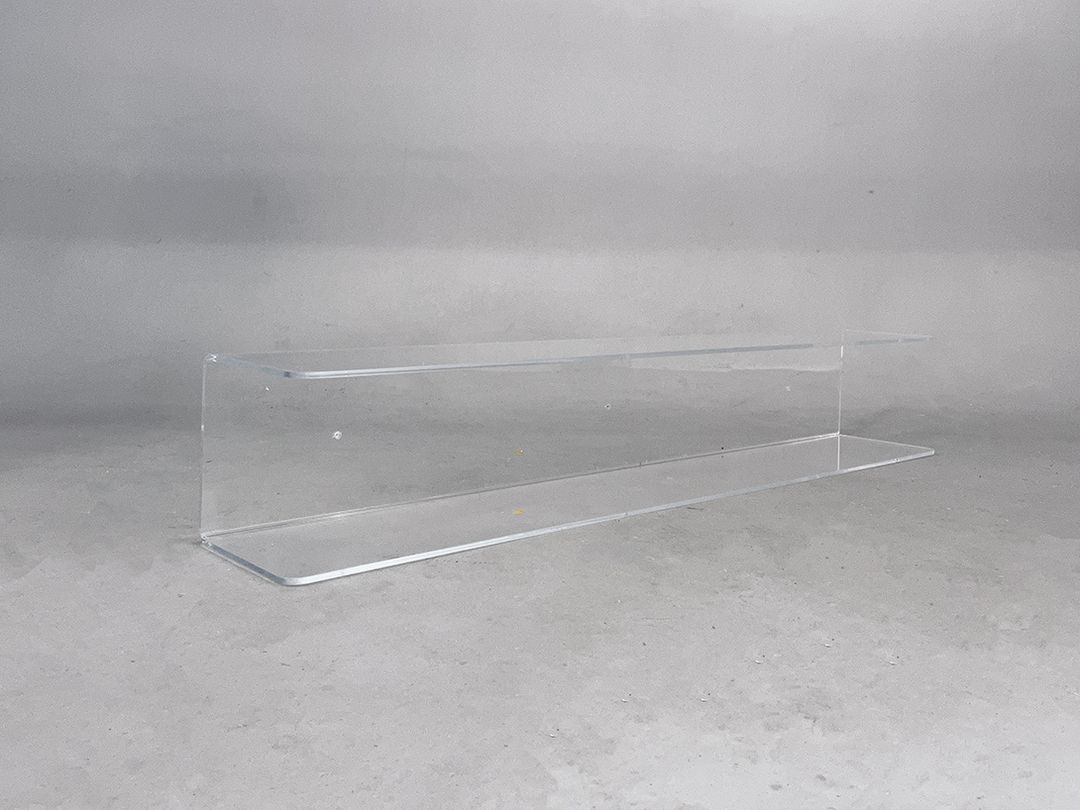 Foto Modern Transparent Acryl Glass Wall Shelf w150