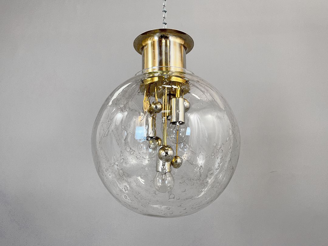 Foto Amazing Ceiling Lamp Ball by Doria Leuchten, early 1970s