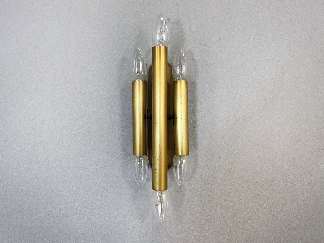 Foto Brassy Vintage Wall Lamp, Milano 1974