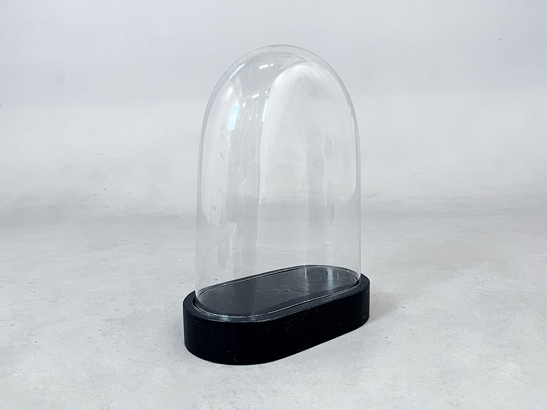 Foto Small Glass Cloche Bell Jar Showcase h32